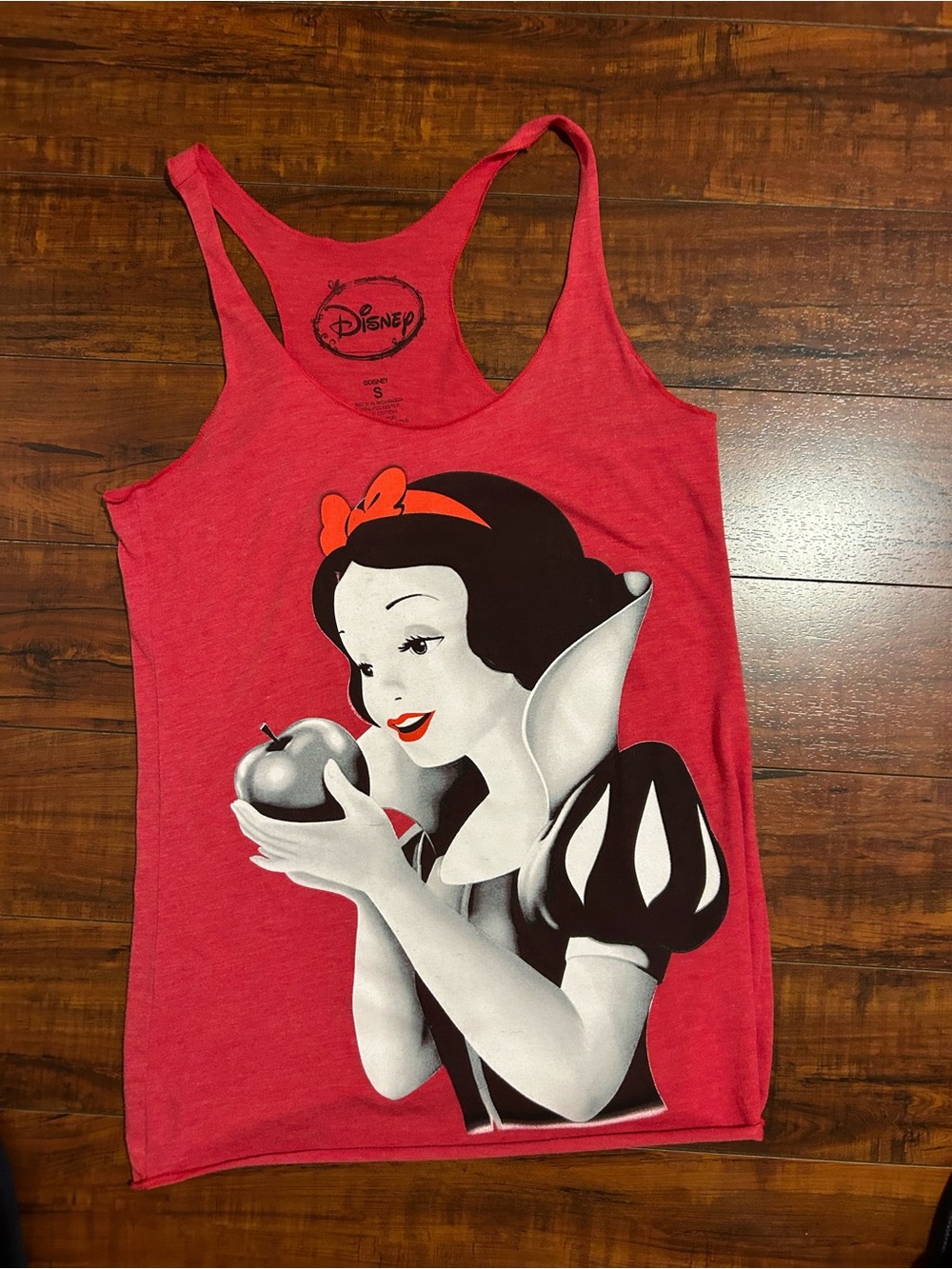 Disney Women's Red Snow White Graphic Racerback Tank
